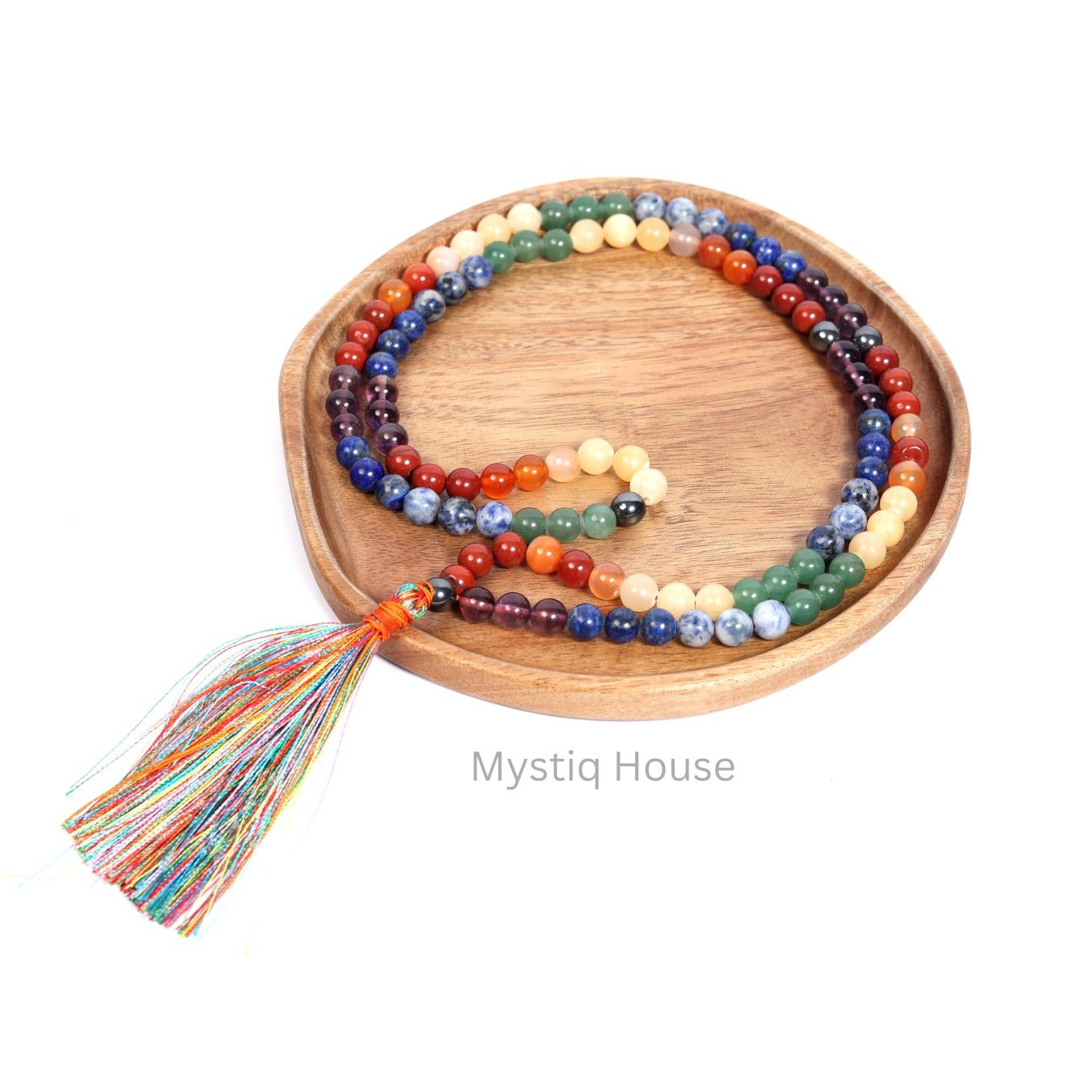 7 Chakra Jaap Mala 8mm - MystiqHouse