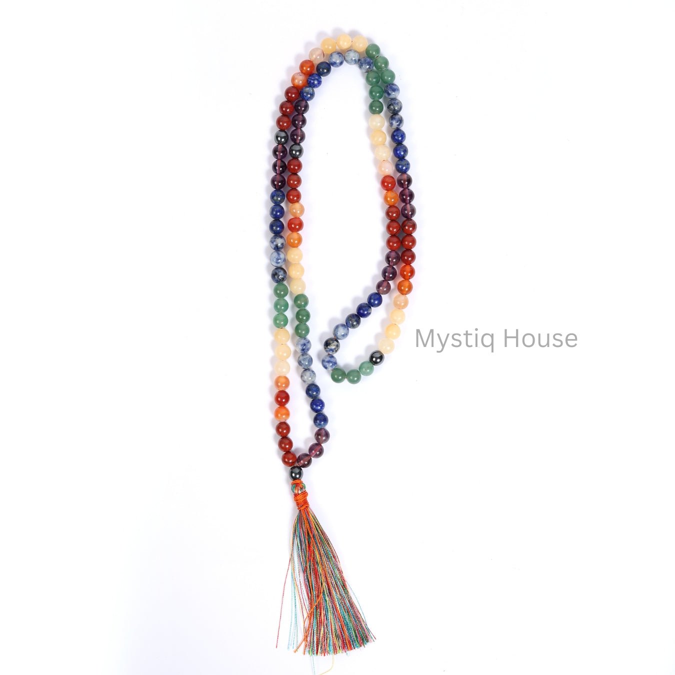 7 Chakra Jaap Mala 8mm - MystiqHouse