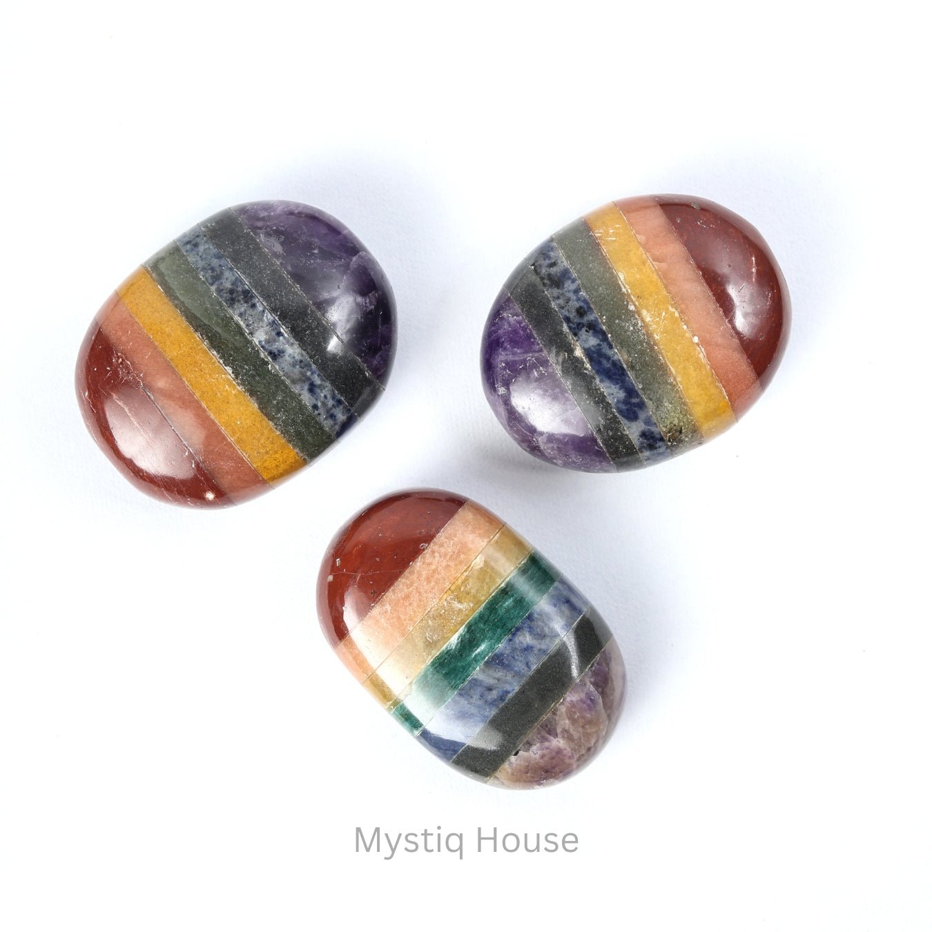 7 Chakra Palm Stone - MystiqHouse