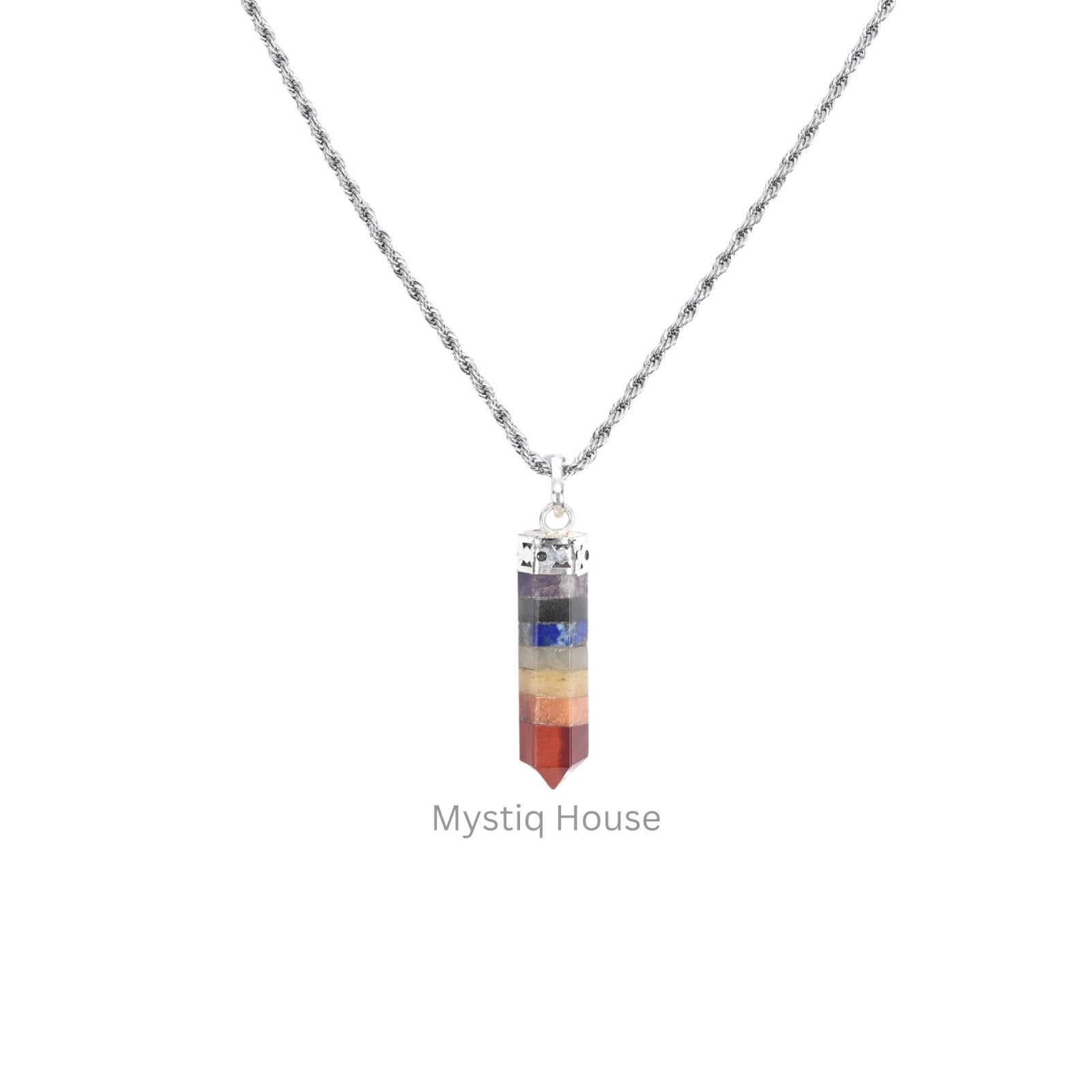 7 Chakra Pencil Pendant - MystiqHouse