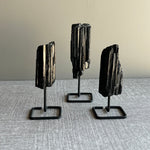 Black Tourmaline Brazil Raw Stand