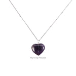 Amethyst Mini Heart Pendant - MystiqHouse