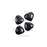 Black Tourmaline Mini Heart Pendant - MystiqHouse