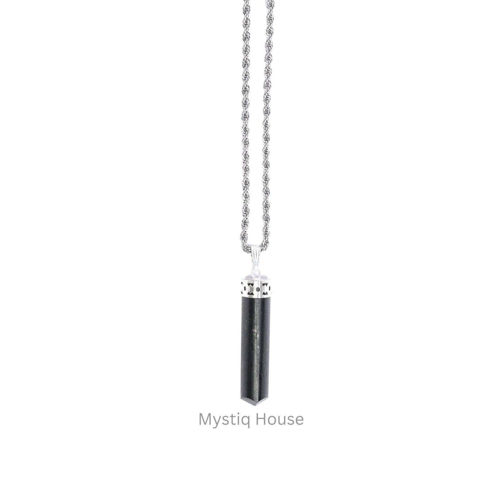 Black Tourmaline Pencil Pendant - MystiqHouse