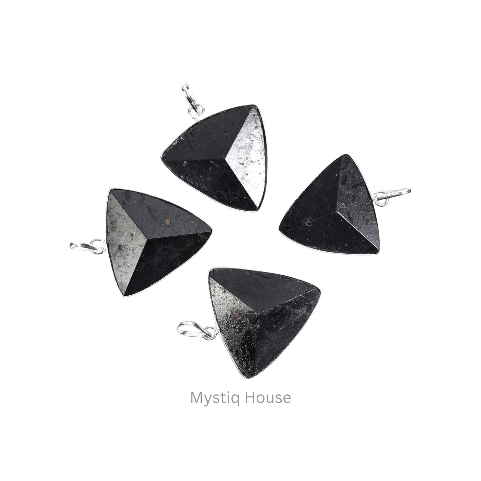Black Tourmaline Triangle Pendant - MystiqHouse