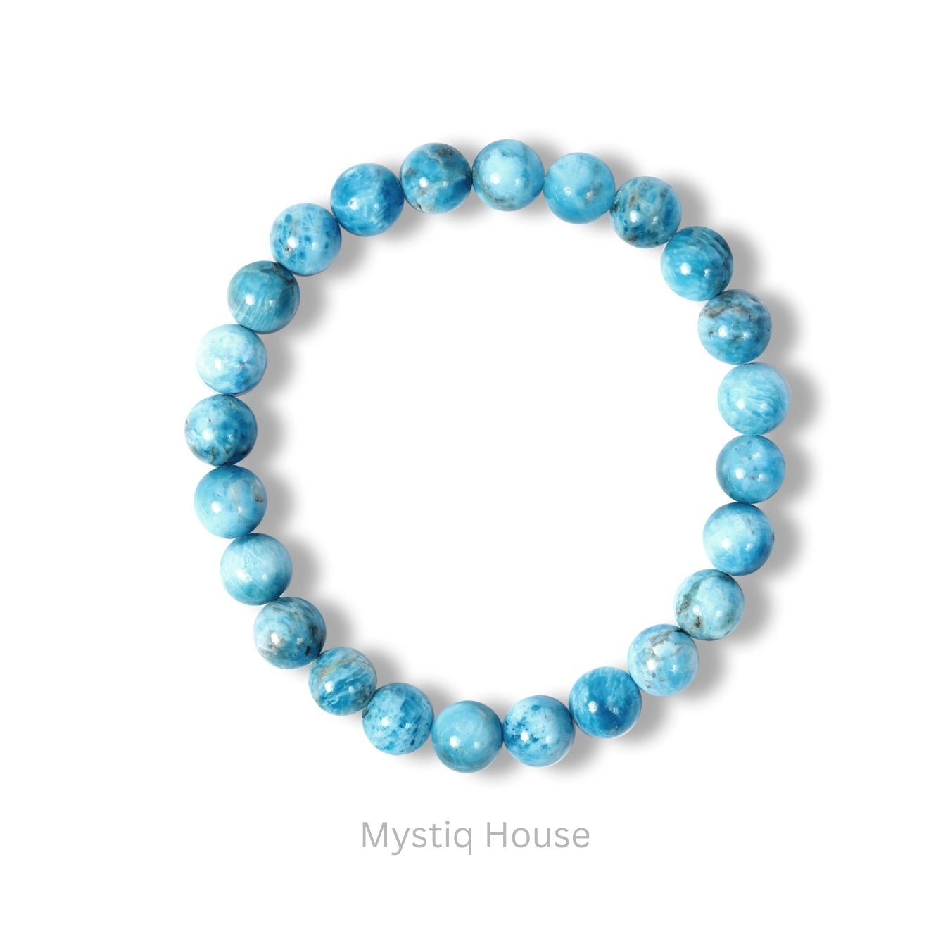 Blue Apatite 8mm Bracelet - MystiqHouse
