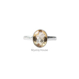 Citrine Pure Silver Ring - MystiqHouse