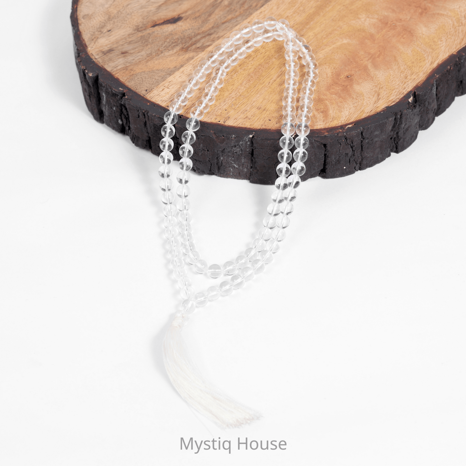 Clear Quartz Jaap Mala 8mm - MystiqHouse