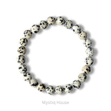 Dalmation Jasper 8mm Bracelet - MystiqHouse