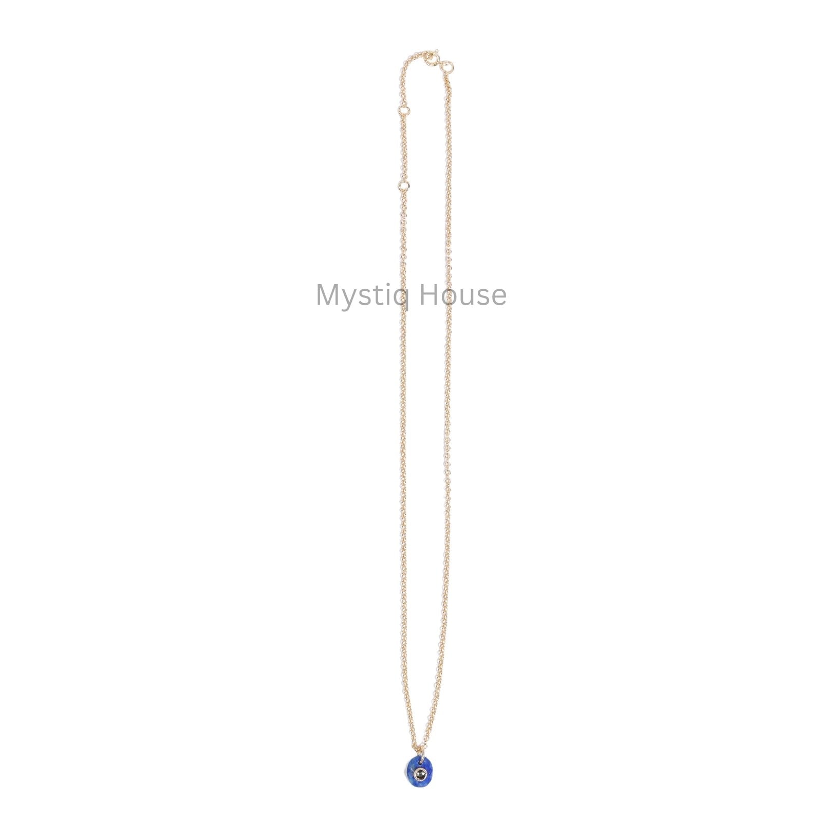 Faceted Lapis Lazuli & Pyrite 92.5 Silver Pendant - MystiqHouse