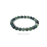 Moss Agate 8mm Bracelet - MystiqHouse