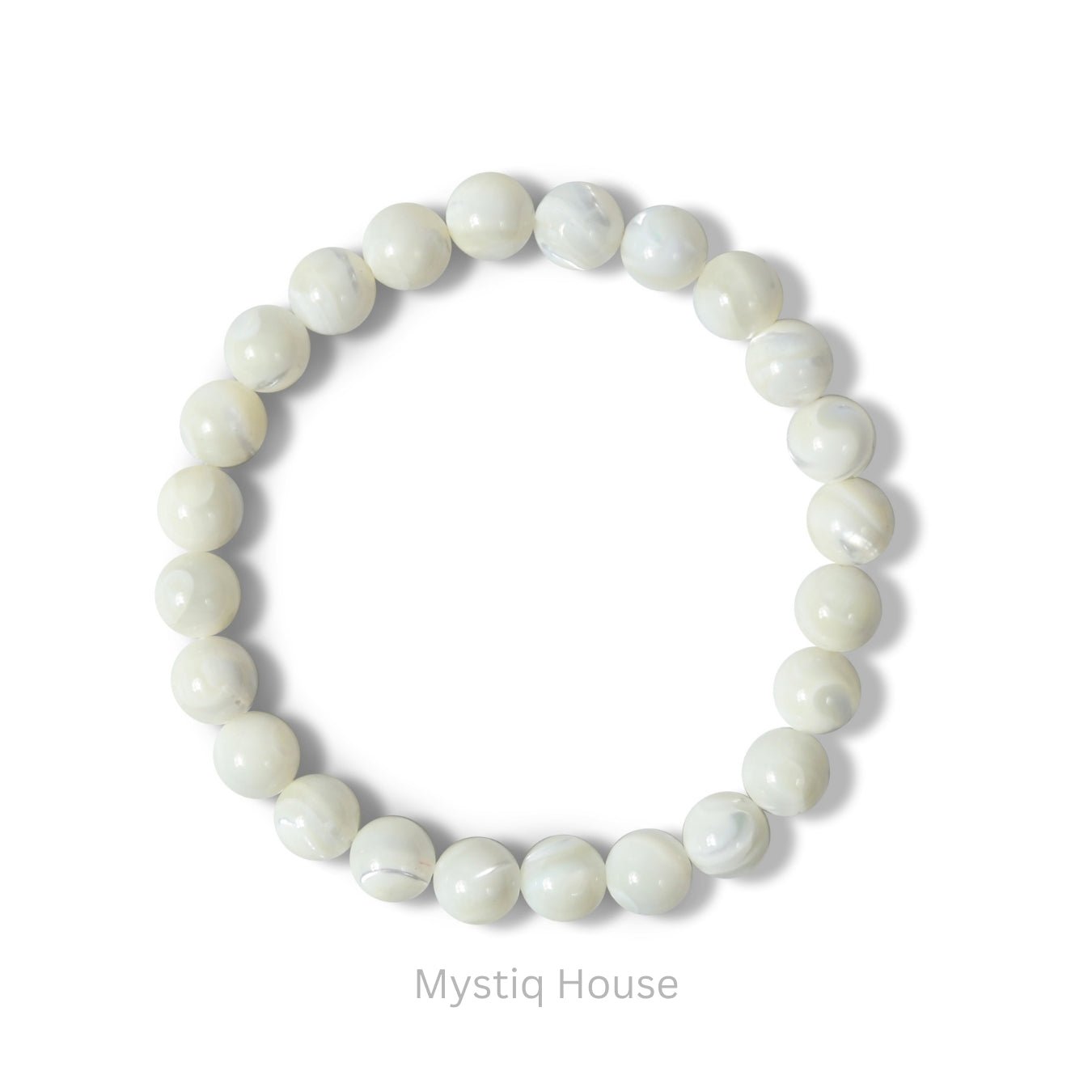 Mother Of Pearl 8mm Bracelet - MystiqHouse