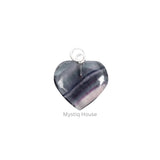 Multi Fluorite Mini Heart Pendant - MystiqHouse