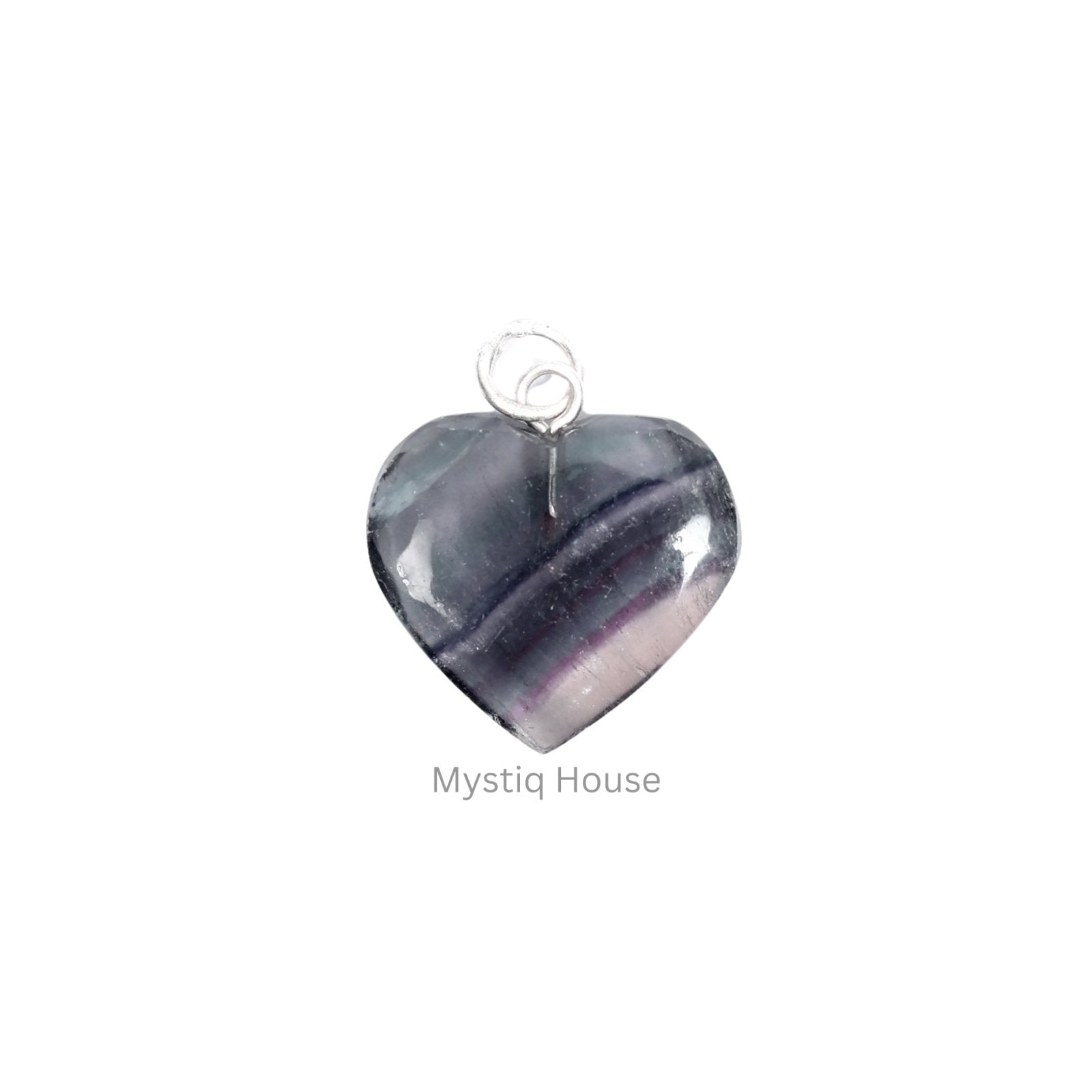 Multi Fluorite Mini Heart Pendant - MystiqHouse