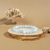 Natural Aquamarine 8mm Bracelet - MystiqHouse