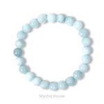 Natural Aquamarine 8mm Bracelet - MystiqHouse