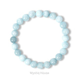 Natural Aquamarine 8mm Bracelet - MystiqHouse