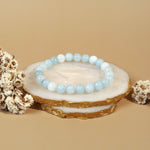 Natural Aquamarine 8mm Bracelet - MystiqHouse