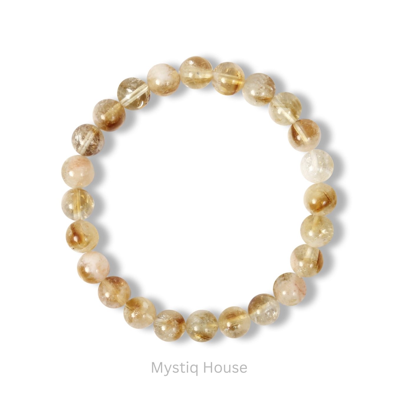 Natural Citrine 8mm Bracelet - MystiqHouse