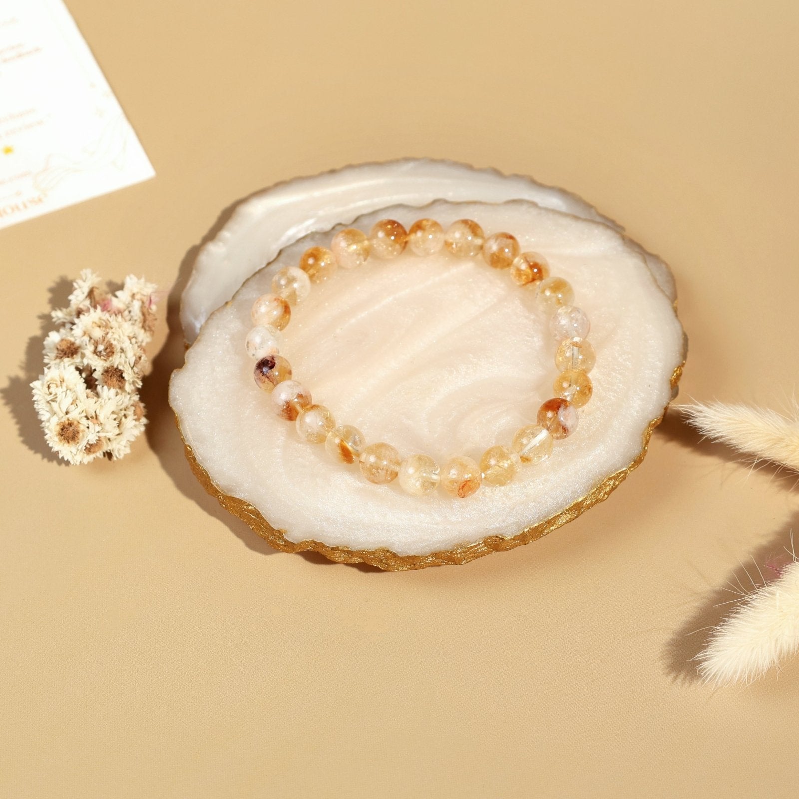 Natural Citrine 8mm Bracelet - MystiqHouse
