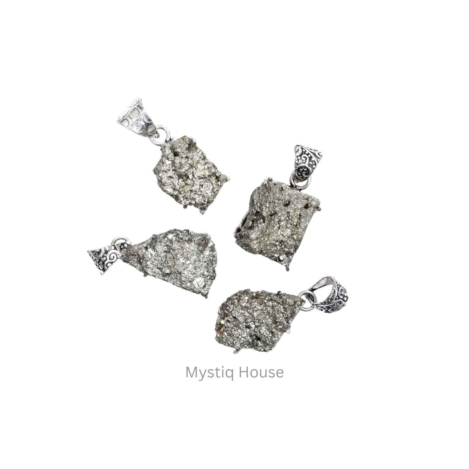 Pyrite Cluster Pendant - MystiqHouse