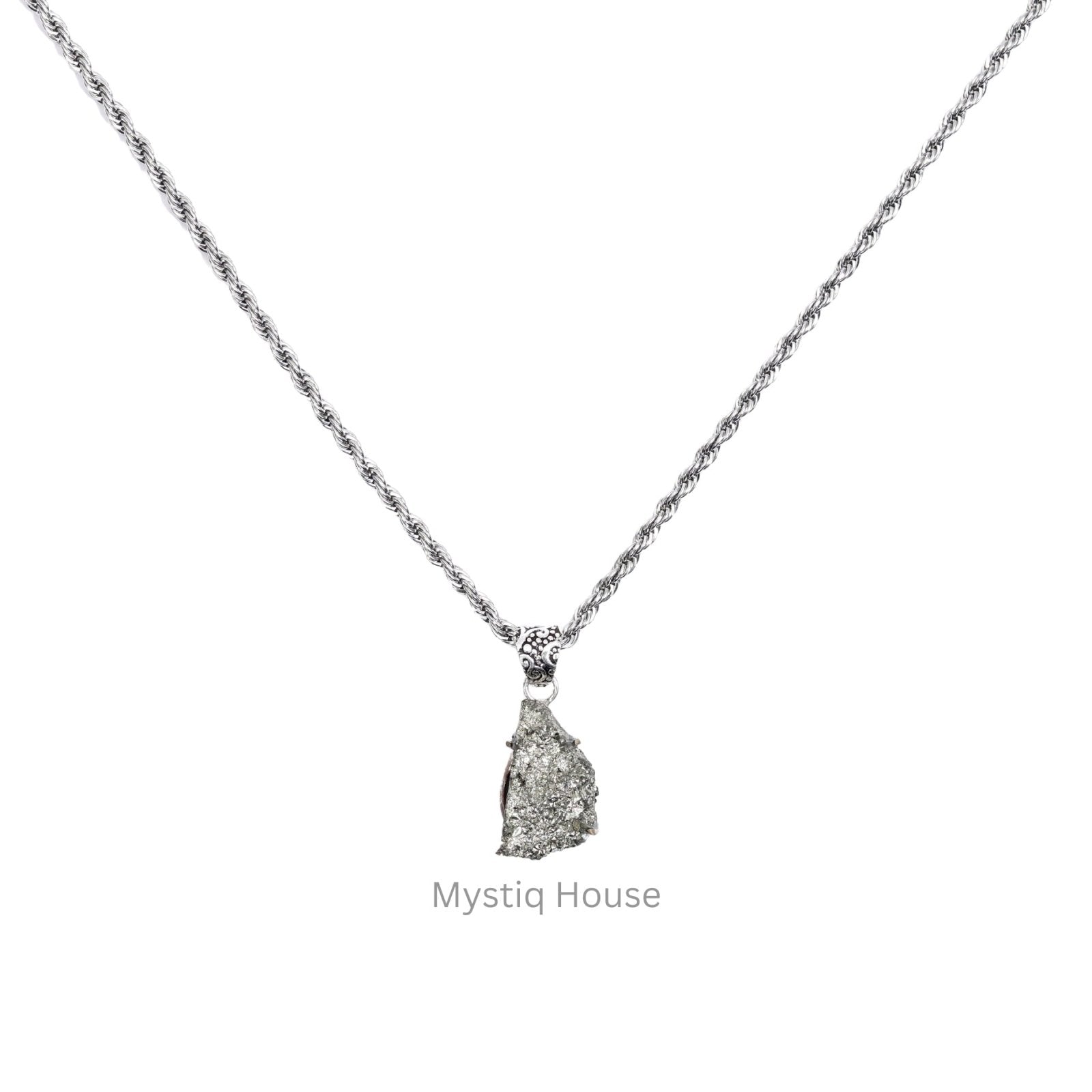 Pyrite Cluster Pendant - MystiqHouse