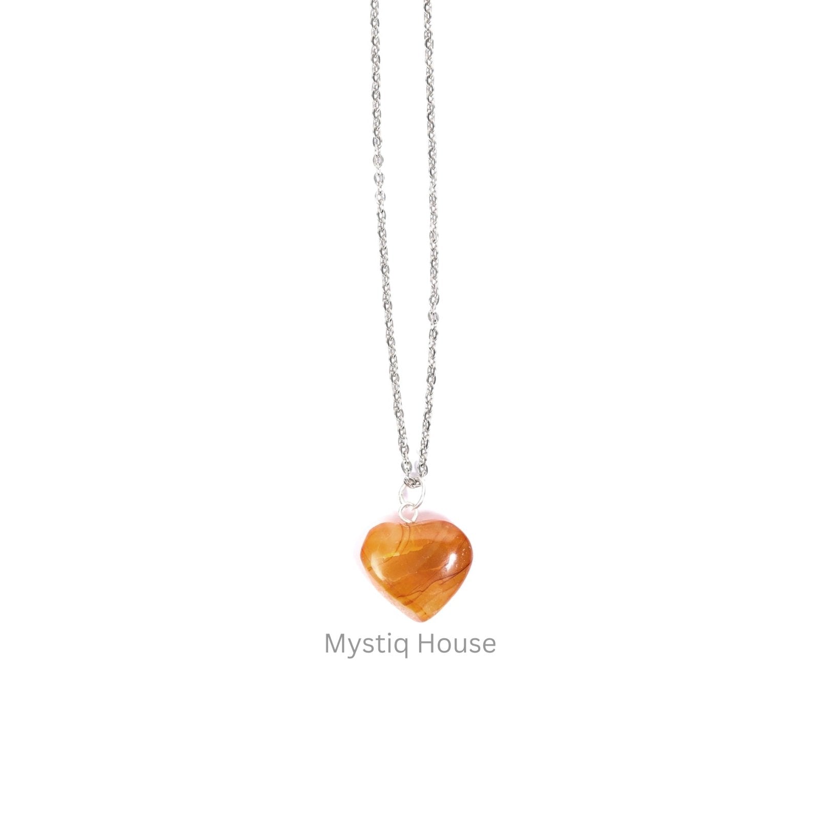 Red Carnelian Mini Heart Pendant - MystiqHouse