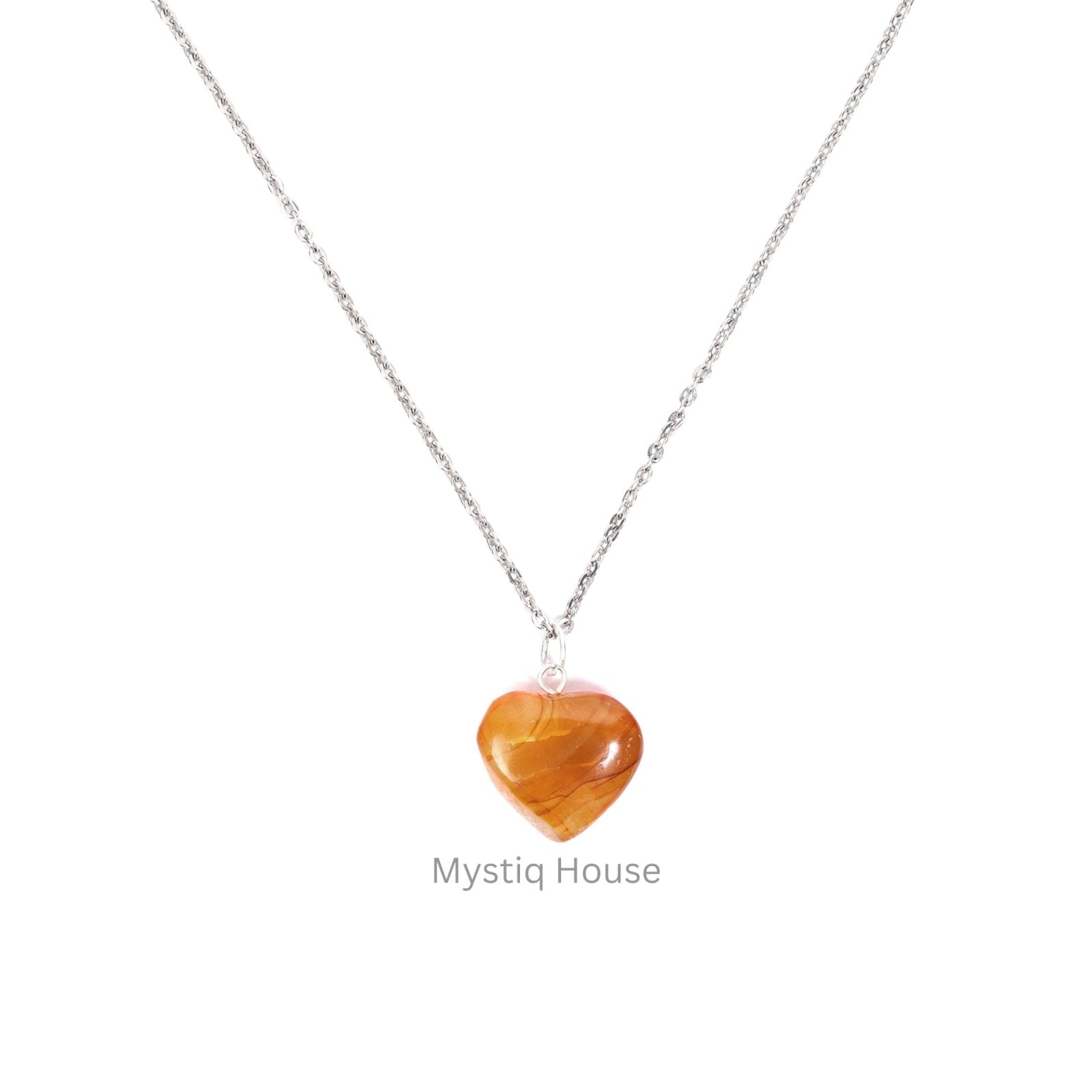 Red Carnelian Mini Heart Pendant - MystiqHouse