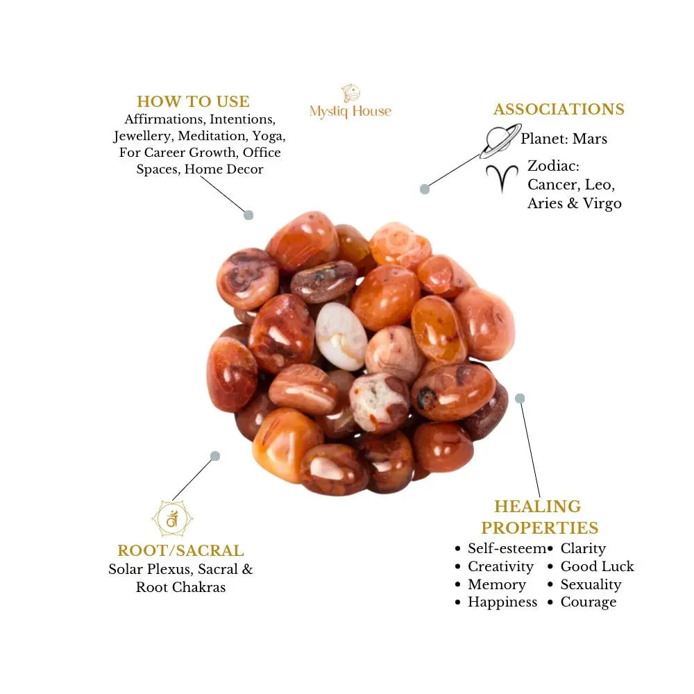 Red Carnelian Tumble - MystiqHouse
