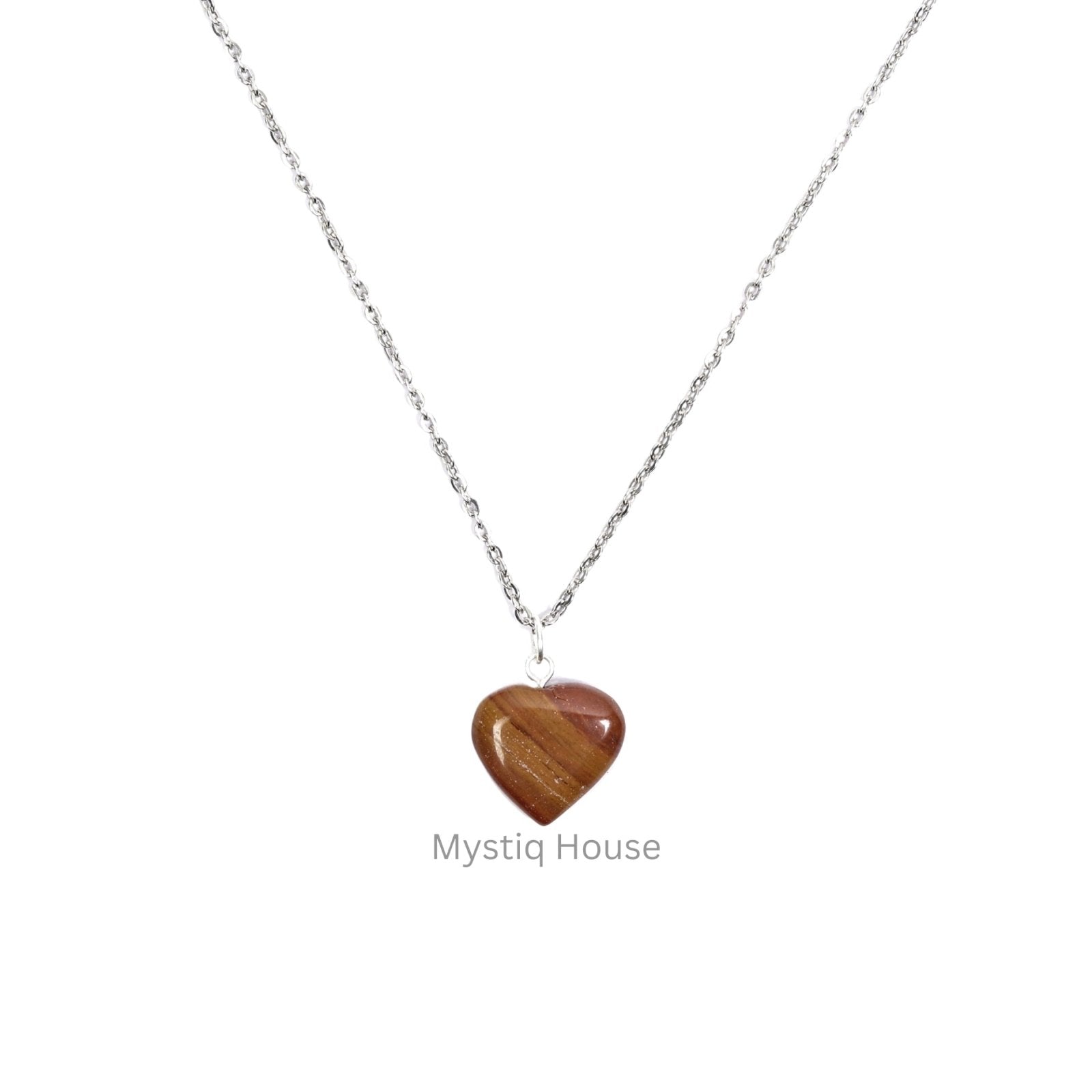 Red Jasper Mini Heart Pendant - MystiqHouse