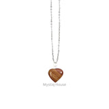 Red Jasper Mini Heart Pendant - MystiqHouse