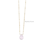 Rose Quartz Drop Necklace - MystiqHouse