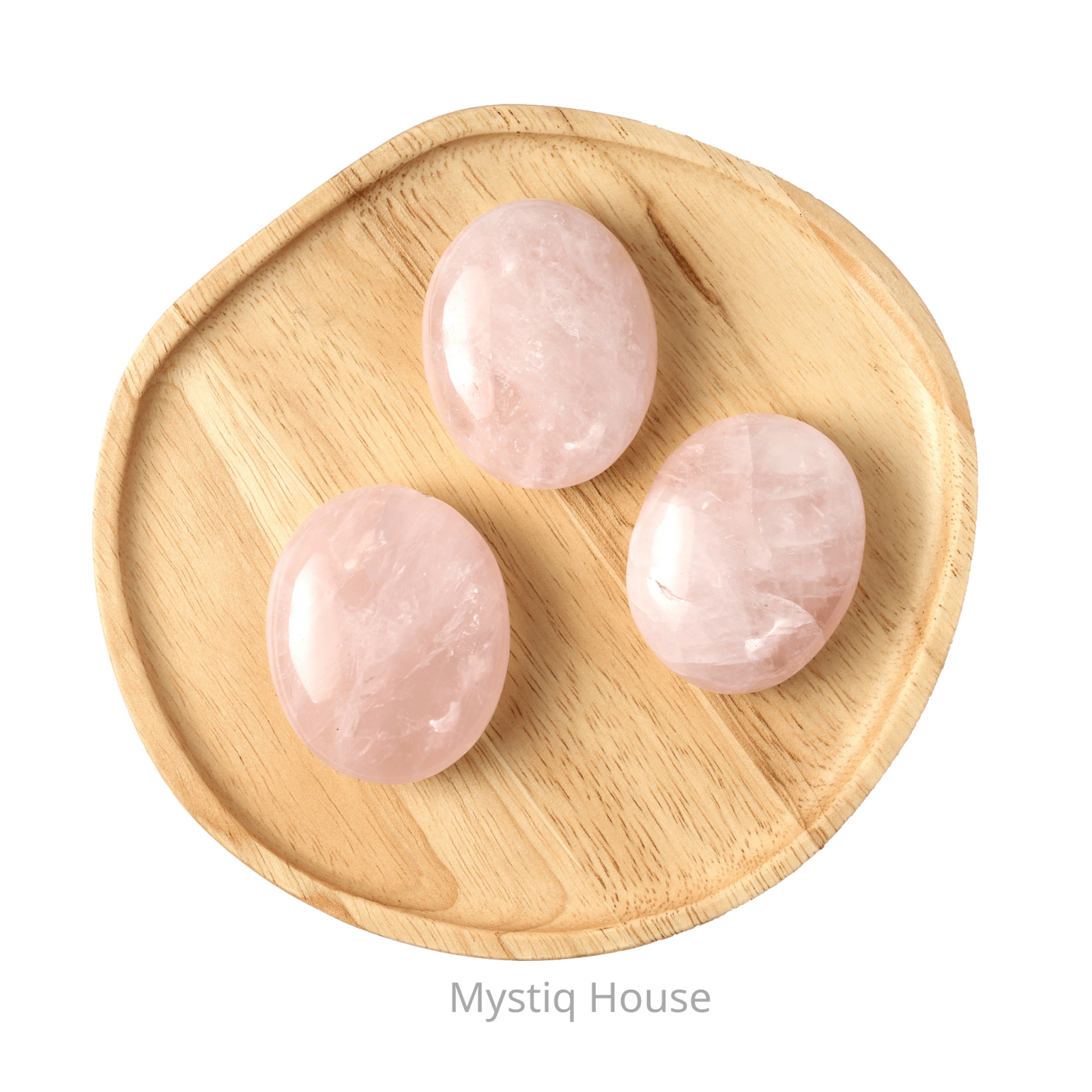 Rose Quartz Palm Stone - MystiqHouse