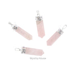Rose Quartz Pencil Pendant - MystiqHouse