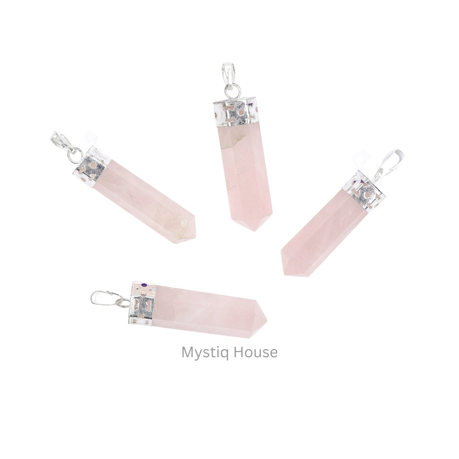 Rose Quartz Pencil Pendant - MystiqHouse