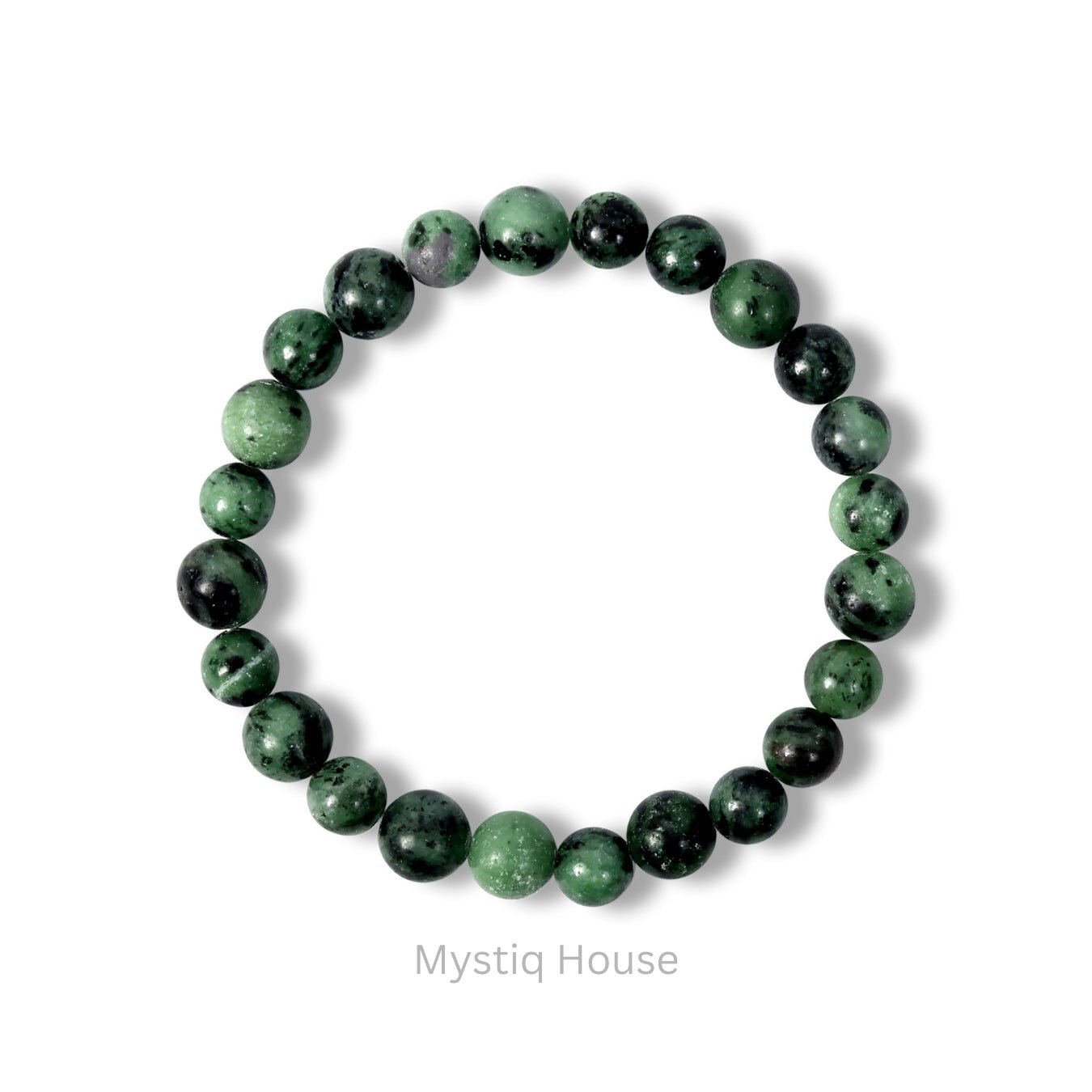 Ruby Zoisite 8mm Bracelet - MystiqHouse