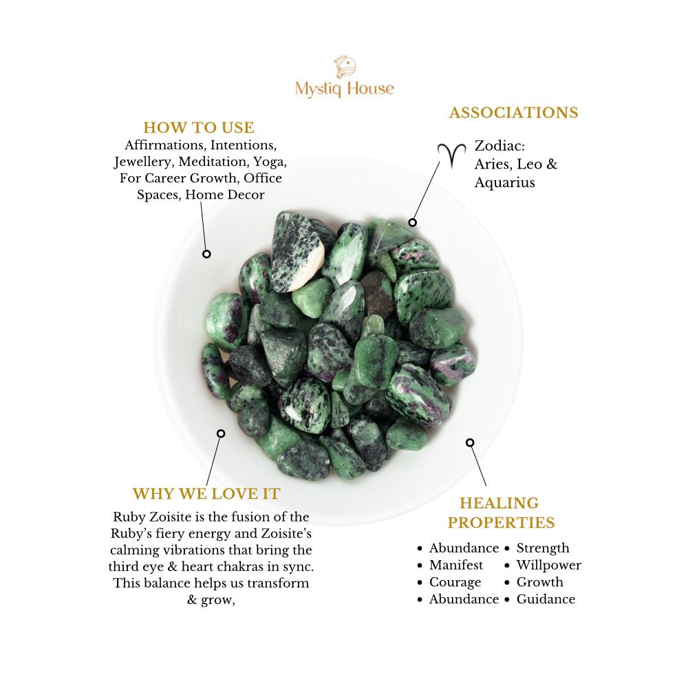 Ruby Zoisite Tumble - MystiqHouse