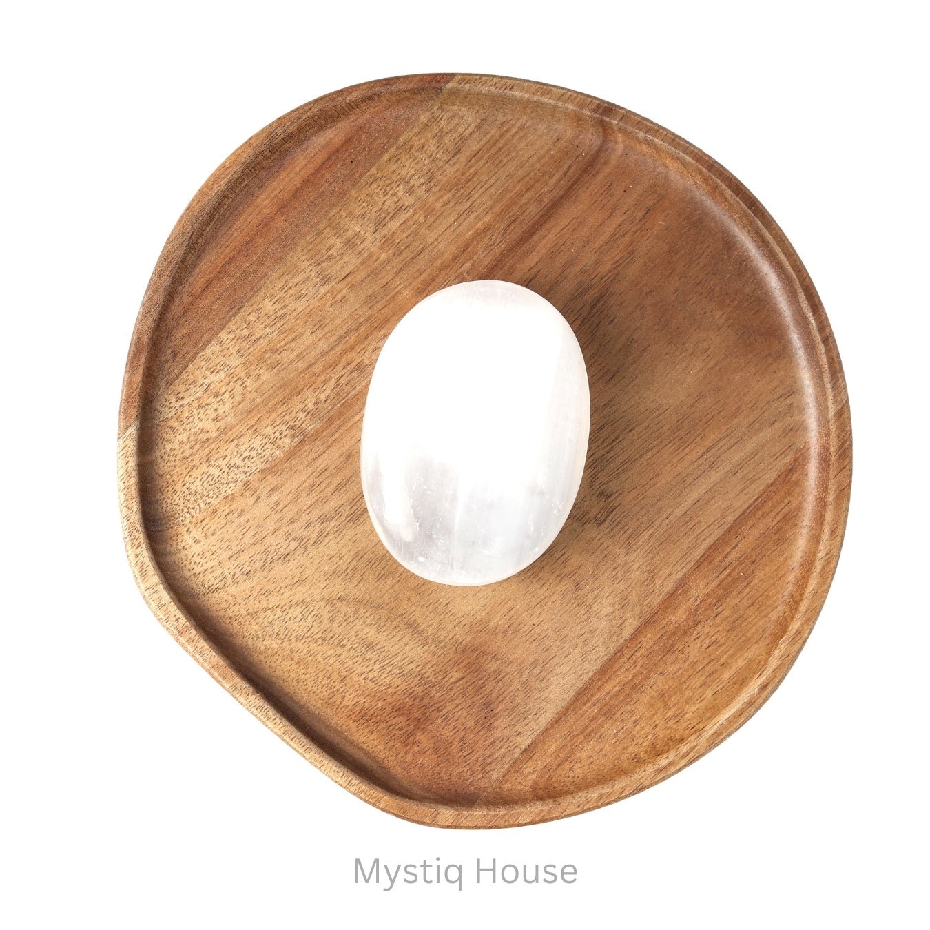 Selenite Palm Stone - MystiqHouse