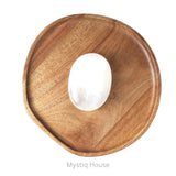 Selenite Palm Stone - MystiqHouse