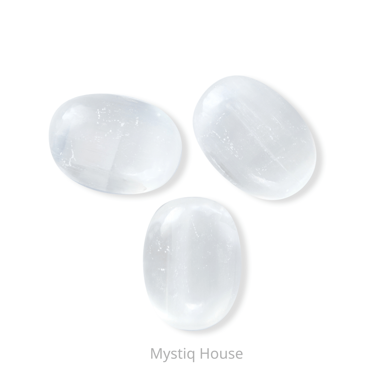 Selenite Palm Stone - MystiqHouse