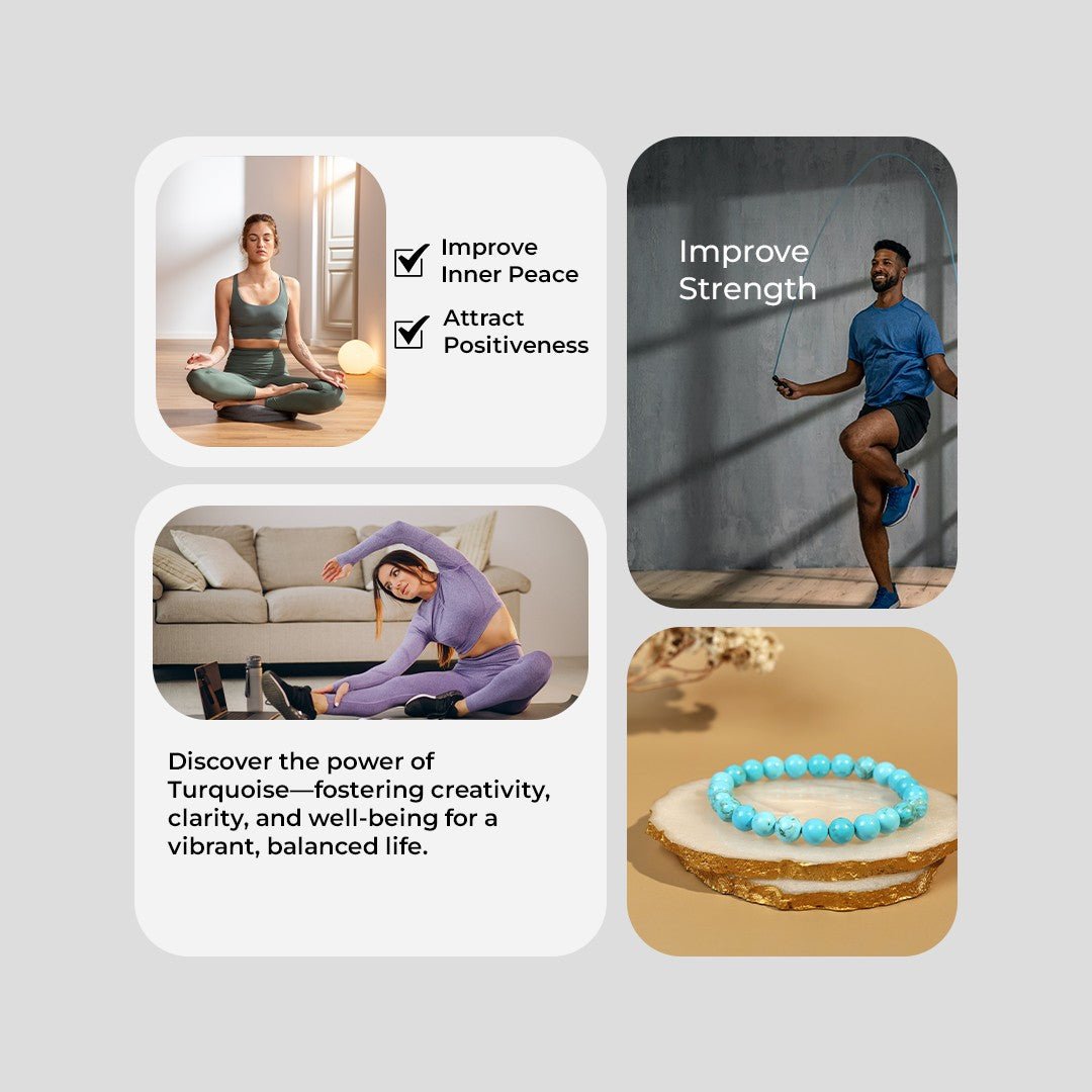 Turquoise - Firoza 8mm Bracelet - MystiqHouse