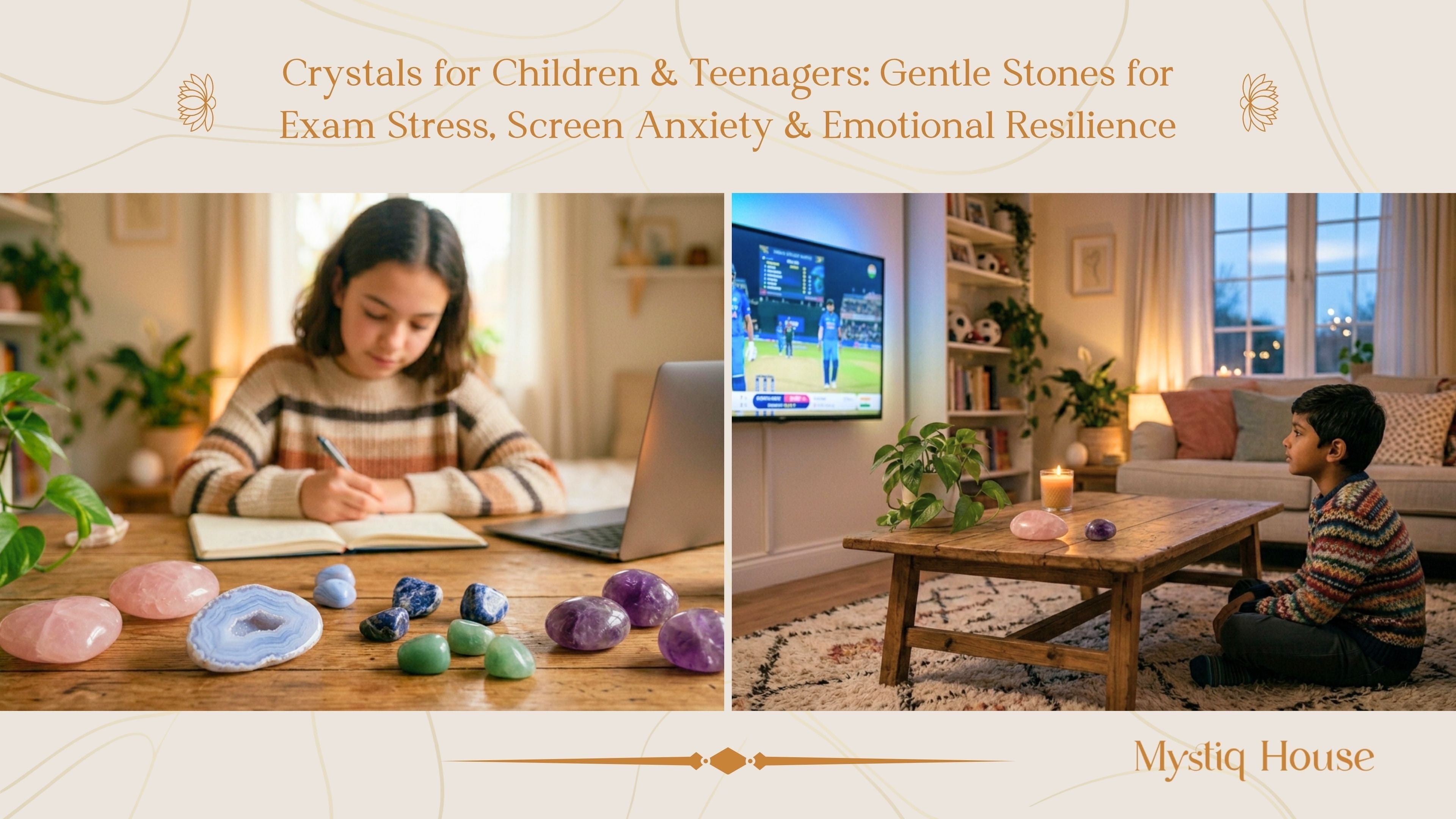 Crystals for Children & Teenagers: Gentle Stones for Exam Stress, Screen Anxiety & Emotional Resilience