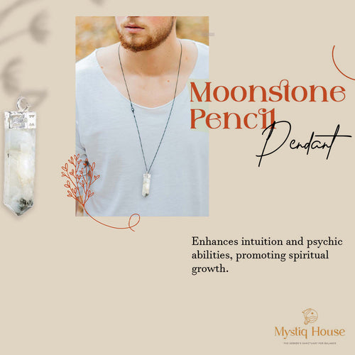 Rainbow Moonstone Pencil Pendant Img