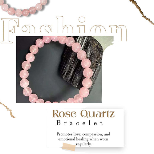 Rose Quartz 8mm Bracelet Img