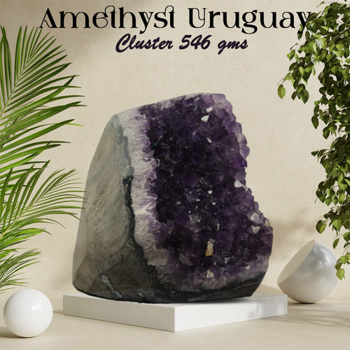 Amethyst Uruguay Cluster 546 gms Img