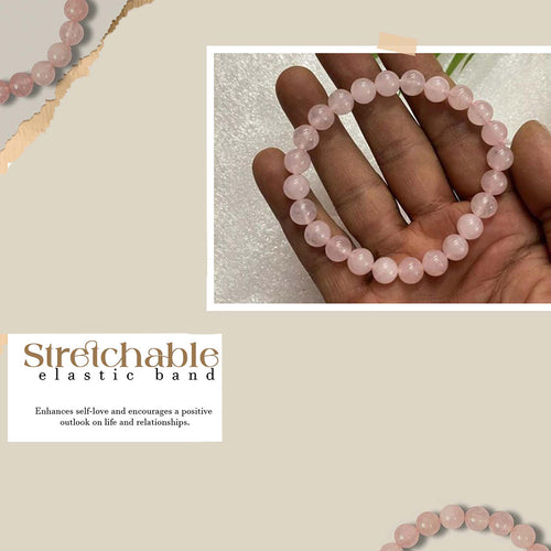 Rose Quartz 8mm Bracelet Img