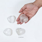 Clear Quartz Heart Stone