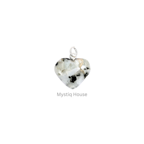 Rainbow Moonstone Mini Heart Pendant Img