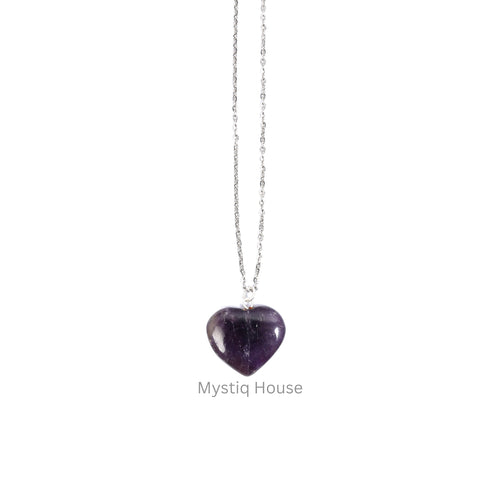 Amethyst Mini Heart Pendant Img