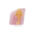 Yellow Aventurine With Rose Quartz Stone Ganesha